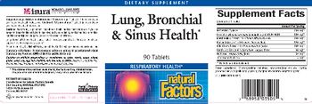 Natural Factors Lung, Bronchial & Sinus Health - supplement