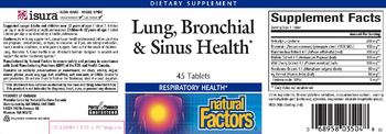 Natural Factors Lung, Bronchial & Sinus Health - supplement