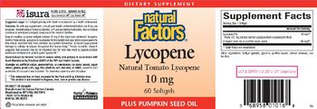 Natural Factors Lycopene 10 mg - supplement