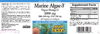 Natural Factors Marine Algae-3 1000 mg - supplement