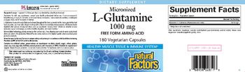Natural Factors Micronized L-Glutamine 1000 mg - supplement
