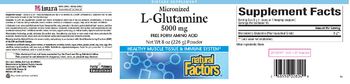 Natural Factors Micronized L-Glutamine 5000 mg Powder - supplement