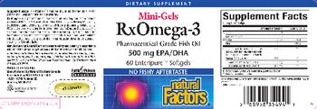 Natural Factors Mini-Gels RxOmega-3 - supplement