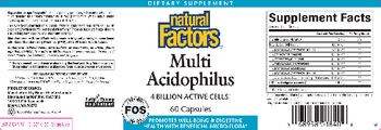 Natural Factors Multi Acidophilus - supplement