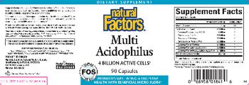 Natural Factors Multi Acidophilus - supplement
