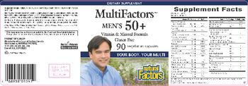 Natural Factors MultiFactors Men's 50+ - supplement