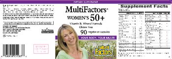 Natural Factors MultiFactors Women's 50+ - supplement