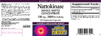 Natural Factors Nattokinase 100 mg - supplement