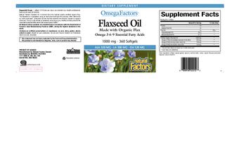 Natural Factors Omega Factors OmegaFactors Flaxseed Oil 1000 mg - supplement