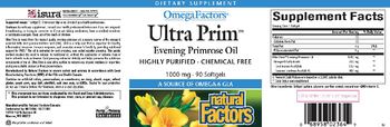 Natural Factors Omega Factors Ultra Prim Evening Primrose Oil 1000 mg - supplement