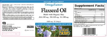 Natural Factors OmegaFactors Flaxseed Oil 1000 mg - supplement