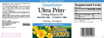 Natural Factors OmegaFactors Ultra Prim - supplement