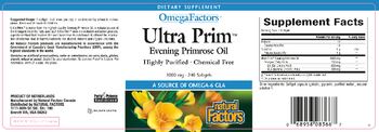 Natural Factors OmegaFactors Ultra Prim Evening Primrose Oil - supplement