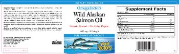 Natural Factors OmegaFactors Wild Alaskan Salmon Oil - supplement