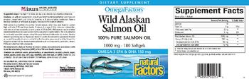 Natural Factors OmegaFactors Wild Alaskan Salmon Oil 1000 mg - supplement