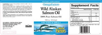 Natural Factors OmegaFactors Wild Alaskan Salmon Oil 1000 mg - supplement