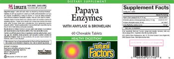 Natural Factors Papaya Enzymes - supplement