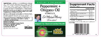 Natural Factors Peppermint + Oregano Oil Complex - supplement