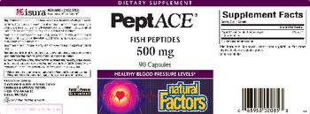 Natural Factors PeptACE Fish Peptides 500 mg - supplement