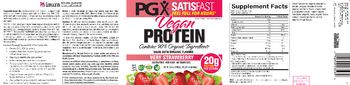 Natural Factors PGX Satisfast Vegan Protein Very Strawberry - supplement