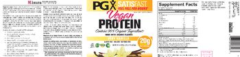 Natural Factors PGX Satisfast Vegan Protein Very Vanilla - supplement