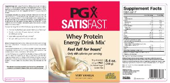 Natural Factors PGX Satisfast Very Vanilla - supplement
