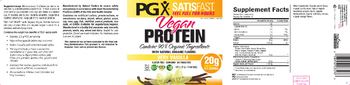 Natural Factors PGX Vegan Protein Very Vanilla - supplement