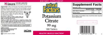 Natural Factors Potassium Citrate 99 mg - supplement