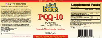 Natural Factors PQQ-10 - supplement