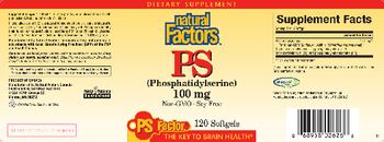 Natural Factors PS 100 mg - supplement
