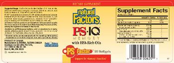 Natural Factors PS IQ Memory With EFA-Rich Oils - supplement