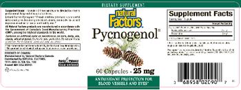Natural Factors Pycnogenol - supplement