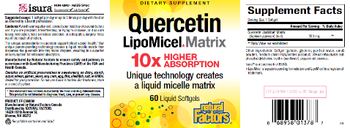Natural Factors Quercetin LipoMicel Matrix - supplement