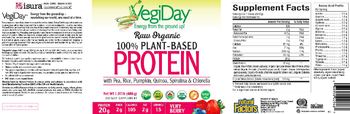 Natural Factors Raw Organic 100% Plant-Based Protein Very Berry - supplement