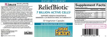 Natural Factors ReliefBiotic - supplement