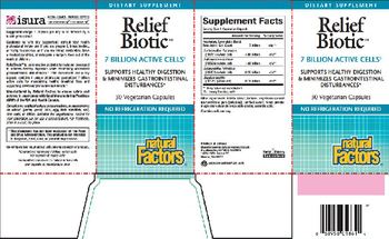 Natural Factors ReliefBiotic - supplement