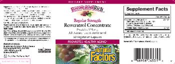 Natural Factors ResveratrolRich Regular Strength Resveratrol Concentrate - supplement