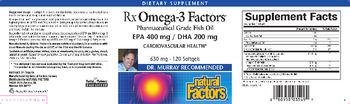 Natural Factors Rx Omega-3 Factors - supplement