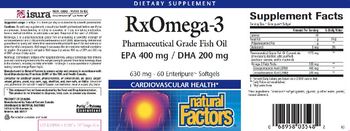 Natural Factors RxOmega-3 - supplement