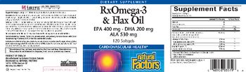 Natural Factors RxOmega-3 & Flax Oil - supplement