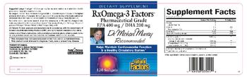 Natural Factors RxOmega-3 Factors Pharmaceutical Grade EPA 400 mg / DHA 200 mg - supplement