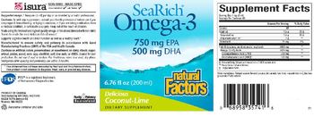 Natural Factors SeaRich Omega-3 Delicious Coconut-Lime - supplement