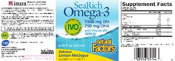 Natural Factors SeaRich Omega-3 With Vitamin D3 1000 IU Delicious Lemon Meringue - supplement