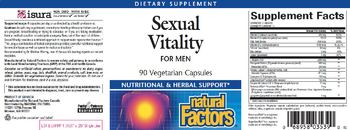 Natural Factors Sex Vitality - supplement