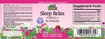 Natural Factors Sleep Relax Formula - herbal supplement