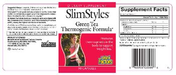 Natural Factors SlimStyles Green Tea Thermogenic Formula - supplement