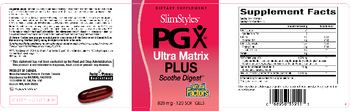 Natural Factors SlimStyles PGX Ultra Matrix Plus Soothe Digest - supplement
