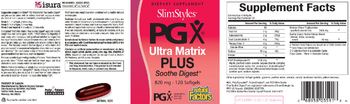 Natural Factors SlimStyles PGX Ultra Matrix Plus Soothe Digest 820 mg - supplement