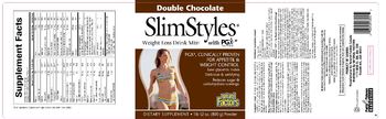 Natural Factors SlimStyles Weight Loss Drink Mix Double Chocolate - supplement