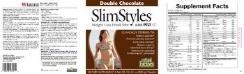 Natural Factors SlimStyles Weight Loss Drink Mix Double Chocolate - supplement